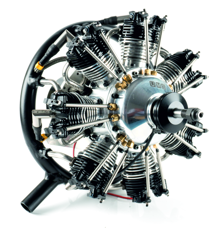 UMS radial-engine, 7 cylinder 90ccm, gas